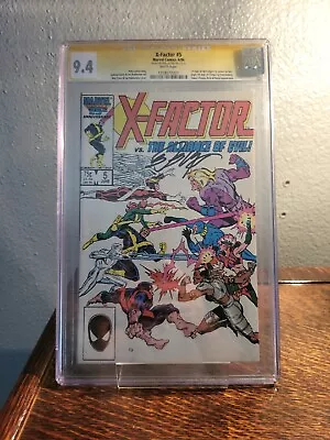 X-Factor #5  🔑 Key Issue 9.4 1st Apocalypse Cameo Bob Layton Signed! Unique! • £160.05