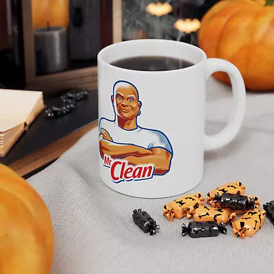 Mr. Clean Logo 11oz Coffee Tea White Mug • $17.89