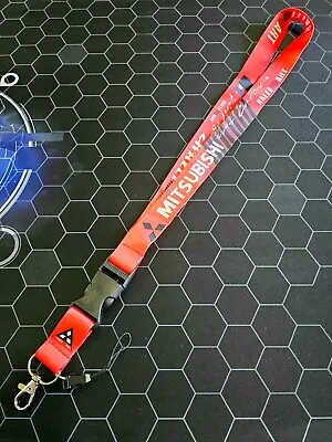 Mitsubishi (red) Jdm Neck Lanyard Detachable Keychain * • $15