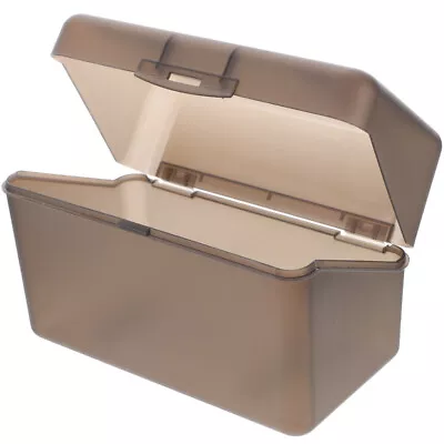 Card Box Pp Office Index Organizer Cards Container Storage Case • £6.99