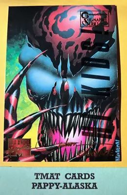 CARNAGE 1995 Marvel Masterpieces Emotion Signature Gold Foil #20 🐶 • $6.99