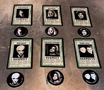 2016 CLUE The World Of Harry Potter Game Replacement 6 Suspect Cards & Tokens • $9