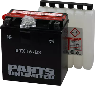 PU AGM Maintenance Free Battery YTX16-BS Kawasaki Vulcan 1500 96-08 • $77.95