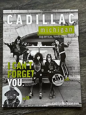 KISS Vintage Band Magazine Cadillac Michigan 2016 W/ 1976 Photo History Article • $25