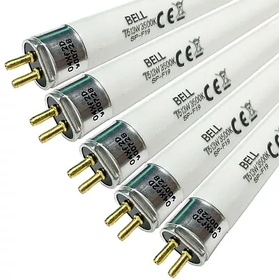 5X 13W T5 Fluorescent Tube 3500k Standard White BELL 05411 21  / 525mm Mini 535 • £11.62