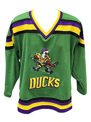 Mighty Ducks Logo Hockey Jersey  Embroidered Costume Mighty Ice No Back Movie • $39.76