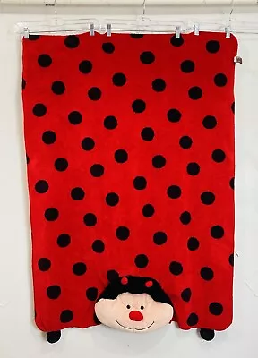 My Pillow Pets Rare Blanket Lady Bug Red Black Spots Plush Animal Pillow Soft Fe • $43
