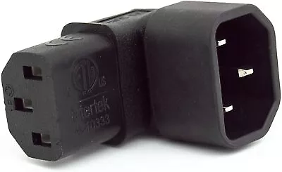 £6.95 • Buy IEC C14 TO C13 POWER ADAPTER 10A PDU PLUG 90 DEGREE IONZ Wall-mounted LCD TV