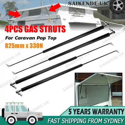 4pcs Gas Struts For Caravan Pop Top 825mm X 330N Jayco Coromal Match 7645WI AU • $82.65