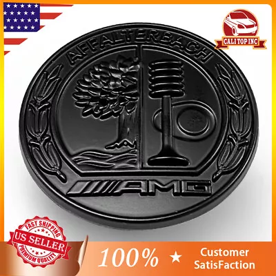 For AMG AFFALTERBACH Front Hood Emblem Black Apple Tree Badge Flat Paste Decal • $17.99