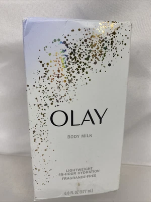 Olay Body Milk Lightweight 48-Hour Hydration Fragrance-Free Lotion Moisture 6oz • $8.36