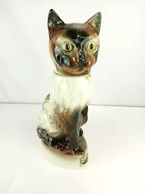 1967 Empty Decanter Bourbon Whiskey Jim Beam Kentucky Straight Siamese Cat • $18