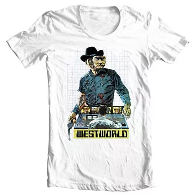 Westworld T-shirt Vintage 1970's Movie Western Sci Fi Film Adult Graphic Tee • $19.99