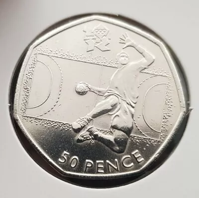 2011 Olympic Games HANDBALL 50pence Coinin Great Condition  • £1.20