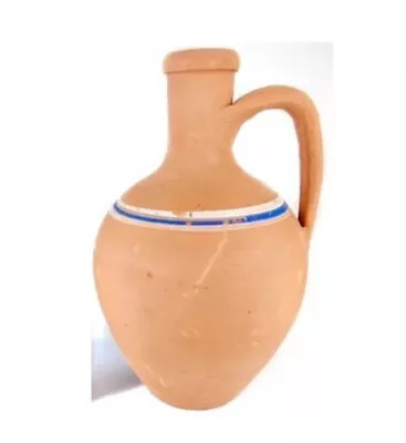 Natural Unglazed Clay Water Pitcher Mud Jug Earthen Pitcher With Handle. • $39.90