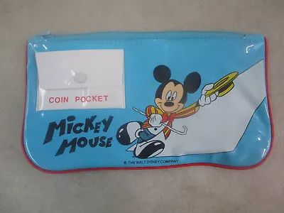 Vintage Walt Disney Mickey Mouse Pencil Case With Coin Pouch Empire Pencil Corp • $9.99