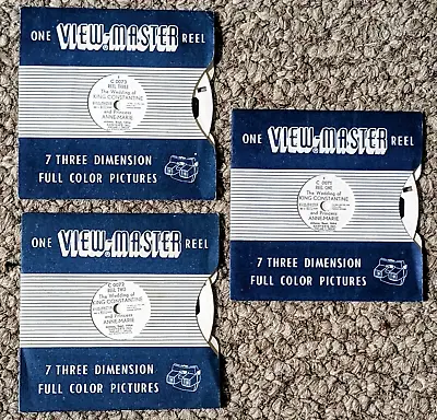 Viewmaster - Reels Only From Scarce C 007 Packet (greek Royalty Wedding) • $19.95