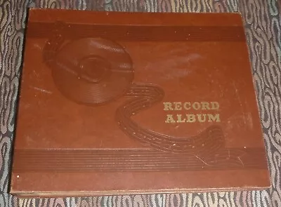 10  78 Rpm Brown Embossed Record Storage Folder • $14.75