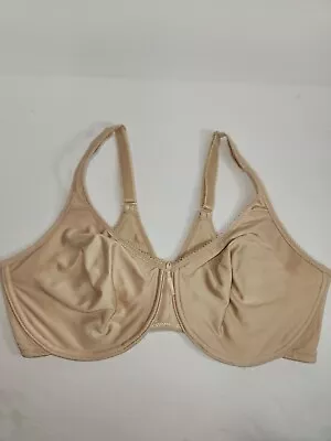 Wacoal Size 40D Basic Beauty Full Figure Underwire Bra Beige/Nude Style 855192 • $15