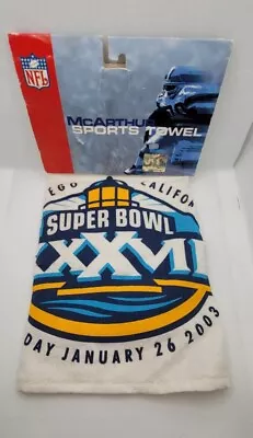 NEW 2003 NFL Super Bowl Golf McArthur Towel Tampa Bay Buccaneers Oakland Raiders • $23.99