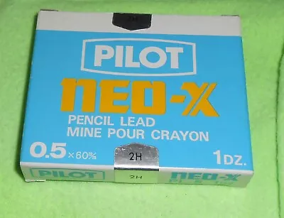 Pilot NEO-X PL-5 Black Pencil Lead .05x60mm 2H  12 Tubes Sealed Box • $18