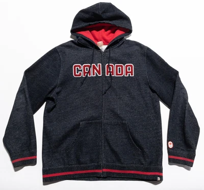 $49.95 • Buy Canada Olympics Jacket Men's Large Hudson's Bay Gray Team Canada 2018 Zip Hoodie