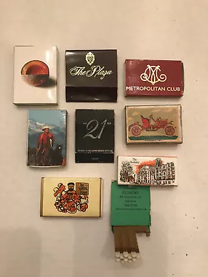 Lot 9 Vintage Iconic Restaurants/Bars/Clubs Matchbooks Plus Marlboro Man • $12