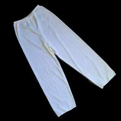 Vintage Cream Slip Pants M Antron Nylon Trouserslips Pettipants Ecru Ivory Union • $16.24