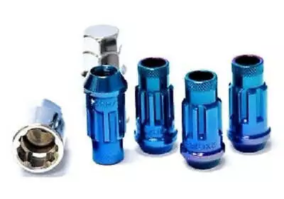 Wheel Mate Muteki SR48 Open End Locking Lug Nut Set Of 4 - Blue 12x1.50 48mm • $61.49