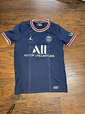 PSG Paris Saint Germain 2021/22 Messi Youth  Jordan Jersey - Size S • $34.99