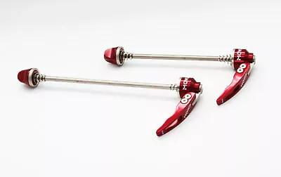 MOWA Shark-Fin Road Cyclocross Gravel EBike Bicycle Bike Skewer Set Red Color • $19.95