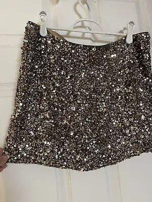 Vince Sequin Mini Skirt Size 8 • $50