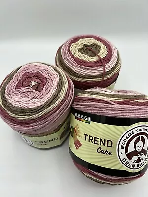 Madame Tricote Trend Cake Aran Knitting Crochet Yarn 3 X 200g 632 Multicolour • £5.58