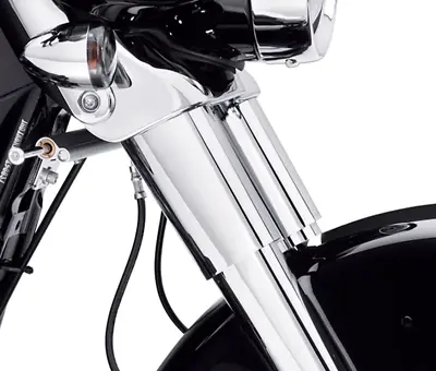 $69.97 • Buy Harley Chrome Front Fork Slider Covers 45600022 Roadking Road King 2014-2022