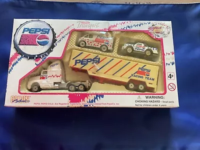 Vintage 1996 NOS Pepsi-Cola Super Transport Cars Set Pepsi Tractor Trailer • $5.99