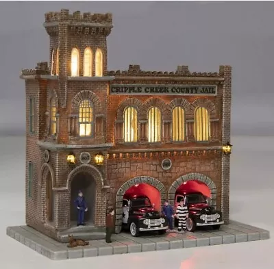 MENARDS CRIPPLE CREEK COUNTY JAIL CITY BUILDING O GAUGE O SCALE TRAIN Lights Up • $129.99