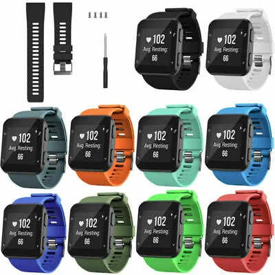 Silicone Wrist Strap Watch Band Replacement For Garmin Forerunner 35 Smart Watch • $11.54