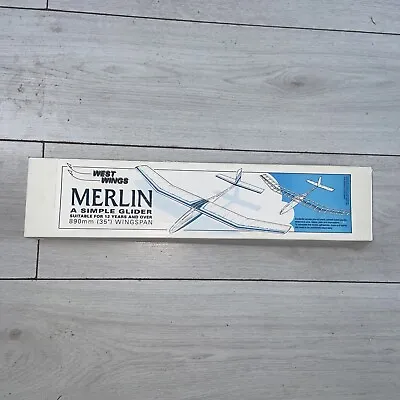 £29.99 • Buy West Wings Merlin Kit A Simple Glider 35” Wingspan Vintage Aircraft