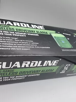 Guardline Long Range Wireless Driveway Motion Detector Alarm Up To 1/4 Mile • $68.69
