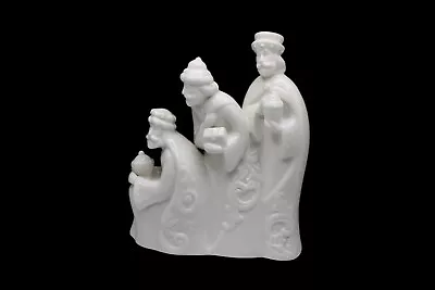 Vtg Midwest Seasons White Ceramic Wise Men Nativity Figurine 8  High • $14