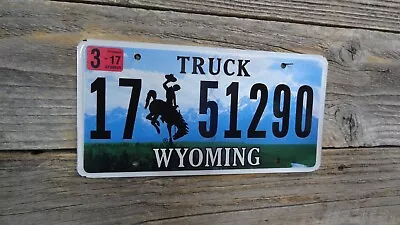 $2.79 • Buy Wyoming Truck License Plate With Bucking Horse Wyoming Excellent Condition!!!!!!