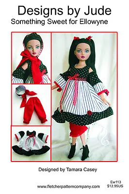 Something Sweet Doll Clothes Sewing Pattern Ellowyne Wilde Tonner • $12.95