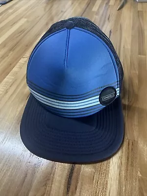 Oneill Mens Baseball Trucker Hat Snapback Mesh Blue Stripes • $7.99