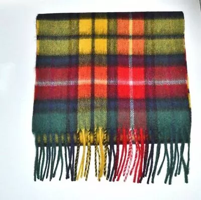 New Scottish 100% Lambswool Of Scotland Scarf Tartan Wool Scarves Modern • £19.99