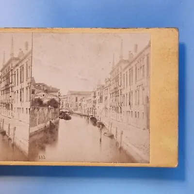 Stereoview Card 3D Real Photo C1860 Venice Italy Madonna Del'Orto Carlo Naya • $22.68