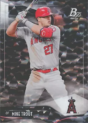 2021 Bowman Platinum Ice Foil Mike Trout #61 Los Angeles Angels MLB (6k81) • $3