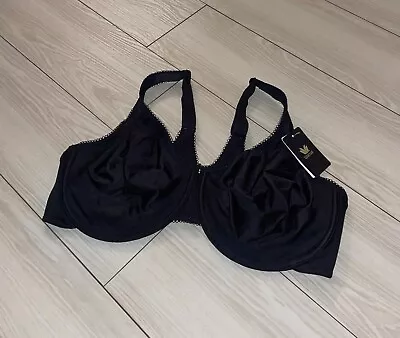 Wacoal 855192 Basic Beauty Full Figure Seamless UW Bra Womens 42D Black New Nwt • $44.95