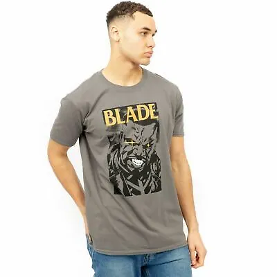 Official Marvel Mens  Blade Stare T-shirt Grey S - XXL • £10.49