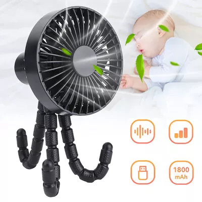 Portable Fan With Flexible Tripod Clip On Baby Fan For Stroller/ Pram/ Pushchair • $18.90