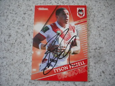 $9.99 • Buy Nrl Rugby League Card Personally Signed With Coa Tyson Frizell 2018 Dragons